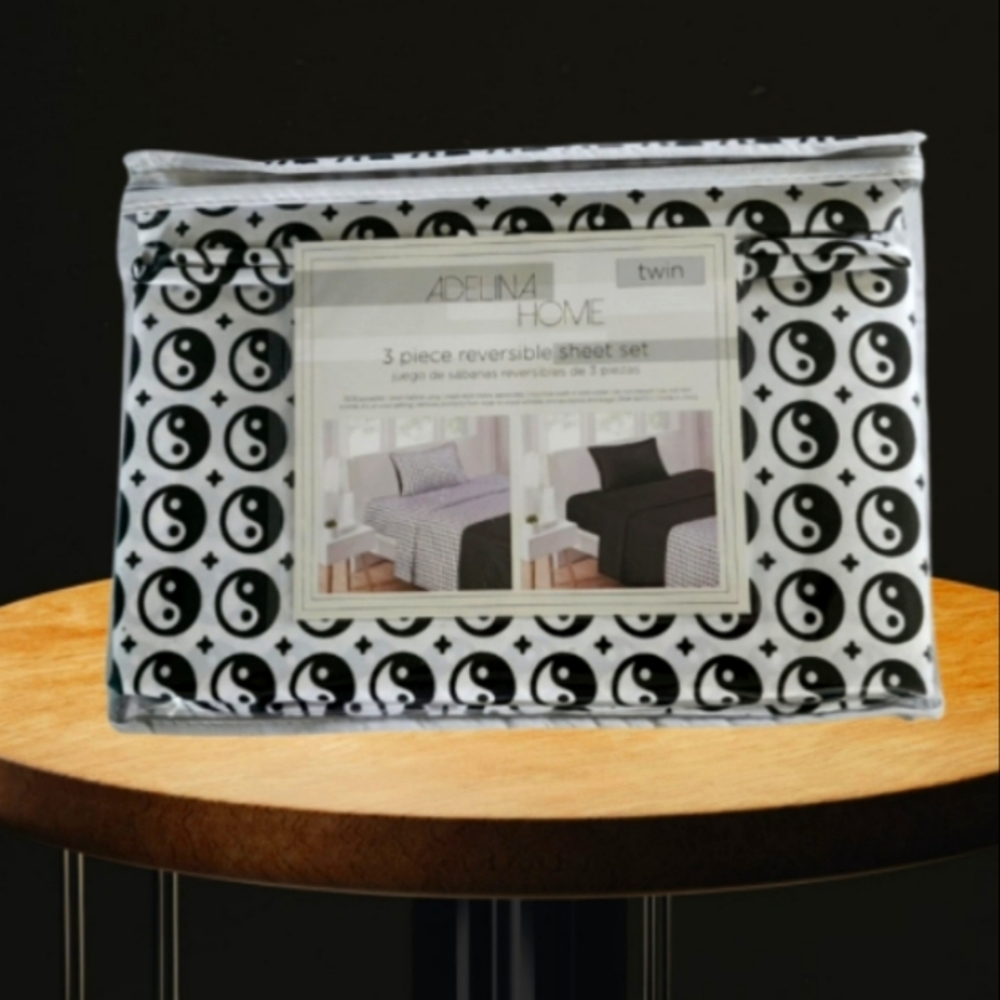 Twin Bed Sheet YingYang Sheets New!